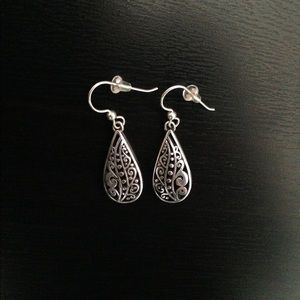 Brighton Silver Plated Drop Earrings NWT